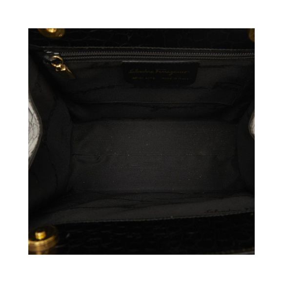 Pre Loved Salvatore Ferragamo Bow-Accented Leather Handbag - Picture 7 of 10